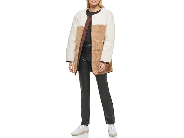 Levis Sherpa Reversible Coat Camel XS