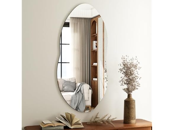 Asymmetrical Abstract Wall Mirror