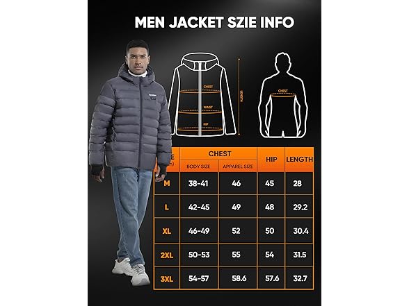 ORRNIKKO Mens Heated Jacket