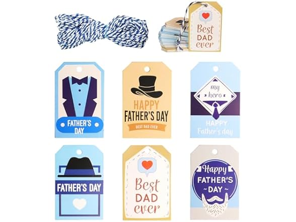 HADDIY Happy Father's Day Gift Tags