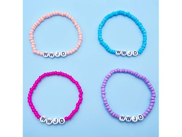 Taichell 4Pcs WWJD Bracelets