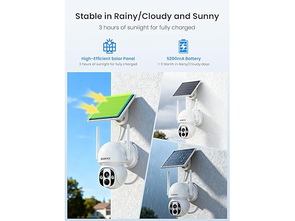 (4 Cam Kit) GAIEXCE Security Camera Kit