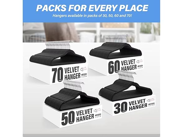 YSSOA Velvet Hangers 50 Pack