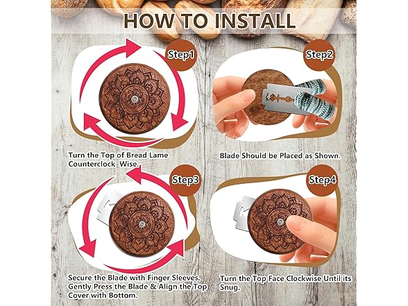 COOHLYEE Bread Lame Sourdough Scoring Tool