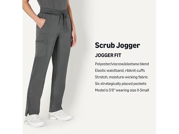 Amazon Basics Women Scrubs Tapered Leg Pants