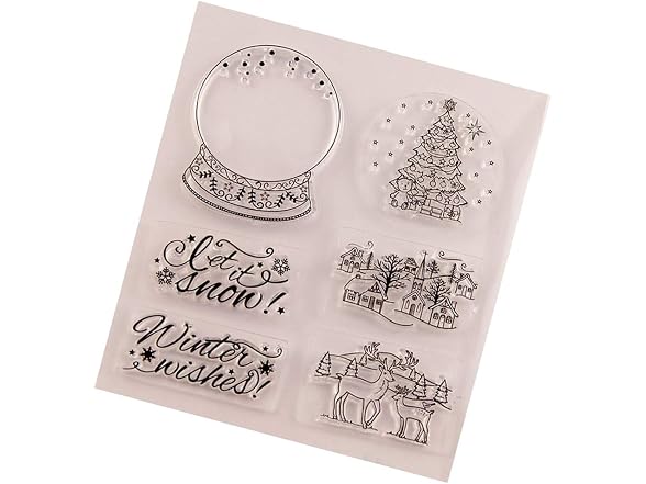 SUPVOX Silicone Clear Stamps - Christmas