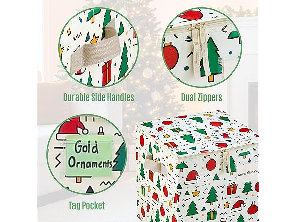 Veno SBL-0003 Christmas Ornament Storage Box