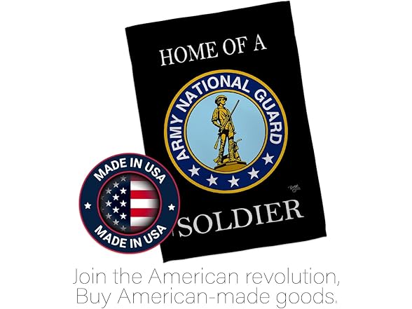 Home of National Guard Soldier Garden Flag - Armed Forces