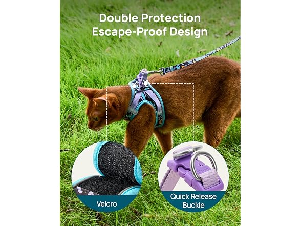 PetThem Upgraded Cat Harness and Leash Set