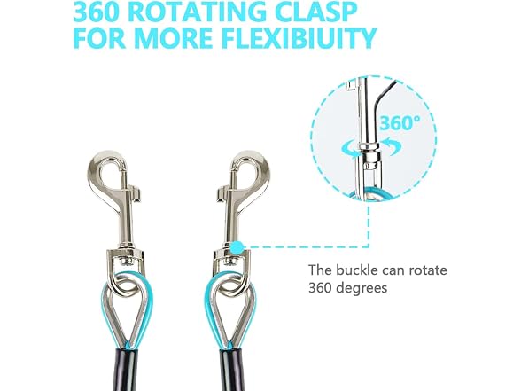 10ft Dog Tie Out Cable, Dog Chains for Outsid