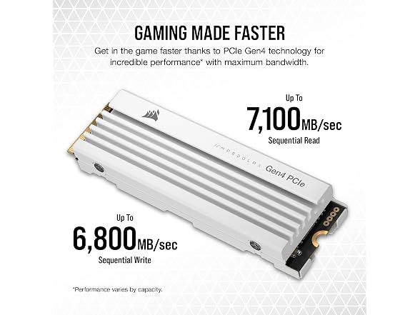 Corsair MP600 PRO LPX 1TB M.2 NVMe PCIe x4 Gen4 SSD