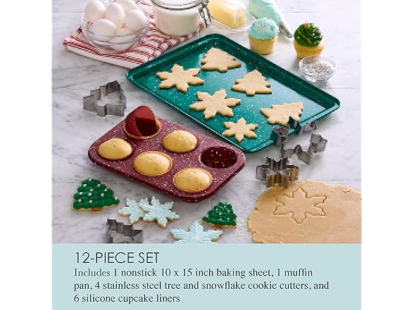 Chicago Metallic 12Pc Holiday Baking Set