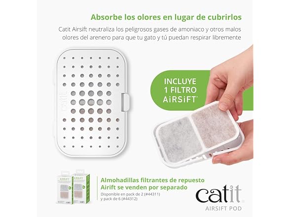 Catit Airsift Dual Action Air Purifier Pad 2PK