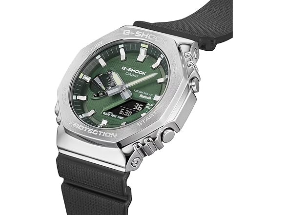 Casio G-Steel GBM2100A, Green Dial with Resin Strap