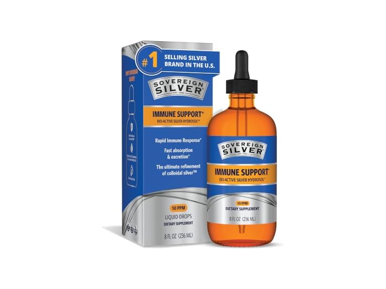 Sovereign Silver Immune Support Colloidal Silver 8