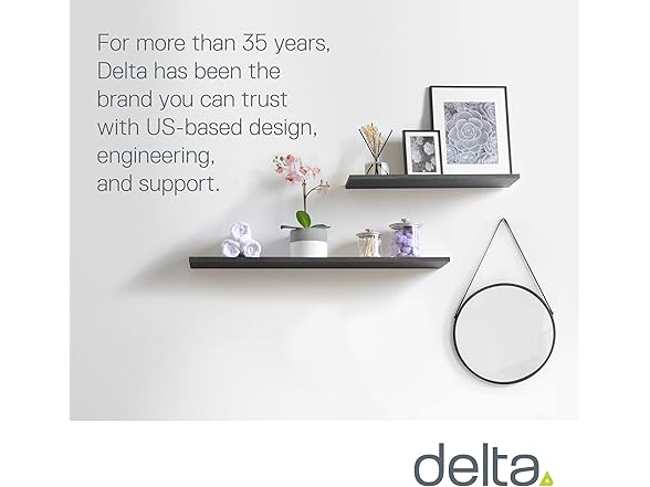 Delta Cycle 2-Pack Floating Shelves 36" x 8" x 1", Black