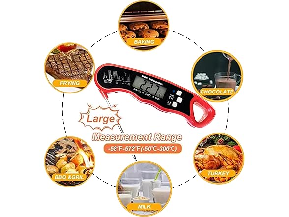 Digital Meat Thermometer Instant Read