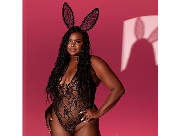 Ruffle Lace Bendable Bunny Ears 
