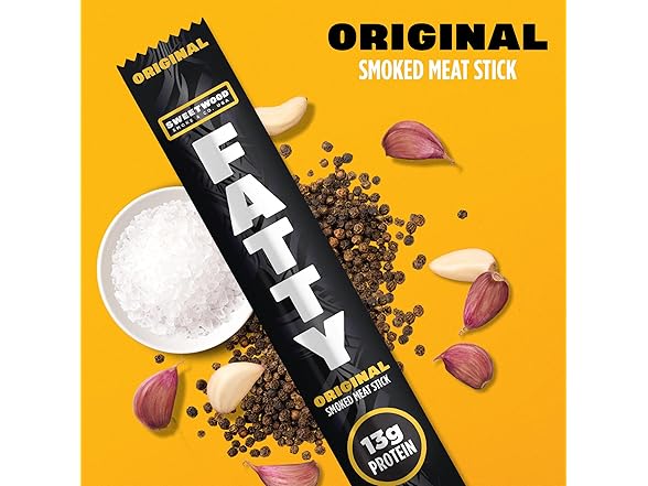 20PK FATTY Meat Sticks, Made with Grass Fed Beef