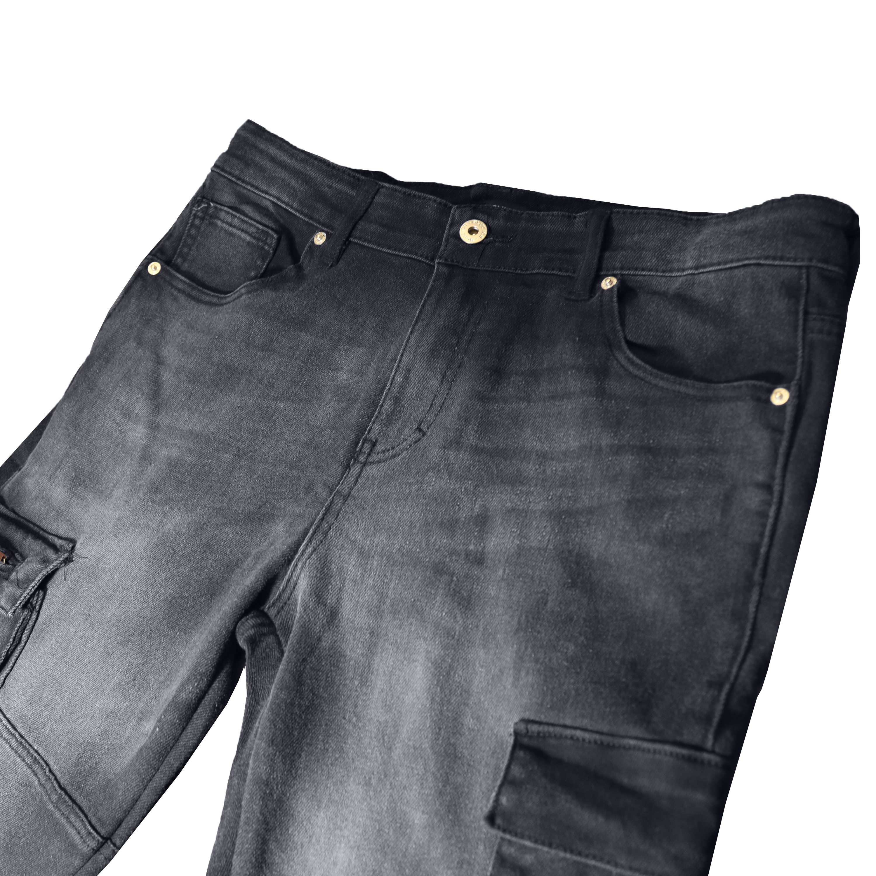 Men's Stretch Cargo Denim Jeans (30-42) - Gallery 45