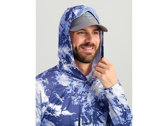 HUK Men's (2XL) Mens Pursuit Pattern Crew Long Sle