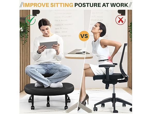 Primy Criss Cross Office Chair - ADHD Cross Legged Chair wit (Open Box)