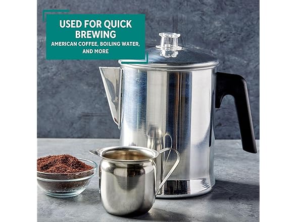 MIRRO Aluminum Stove Top Percolator