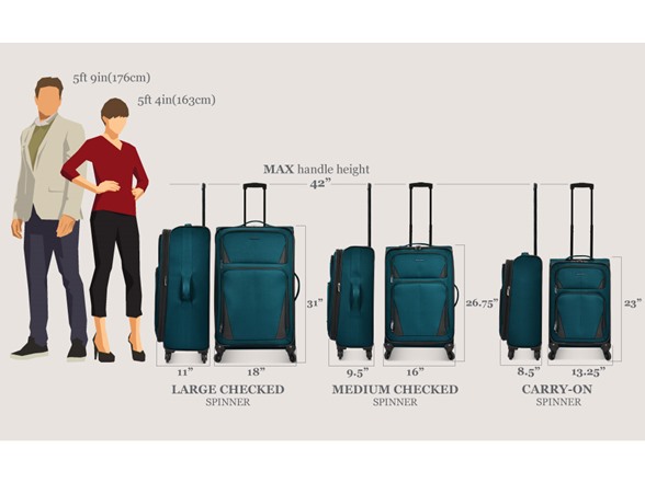 U.S. Traveler Aviron Bay Expandable Soft Luggage