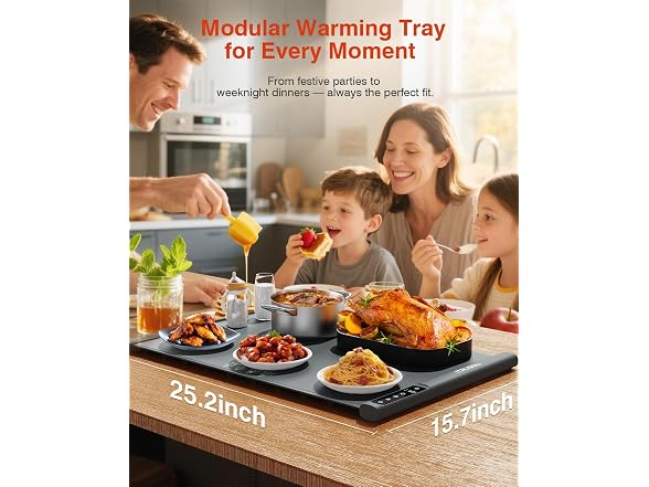 Food Warming Mat – Extendable Roll-Up