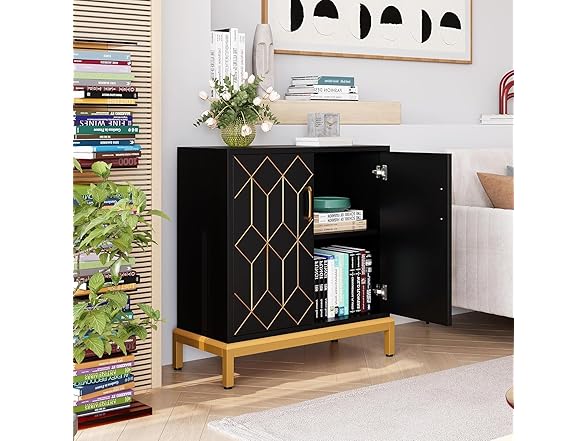 GAOMON Storage Cabinet, Black