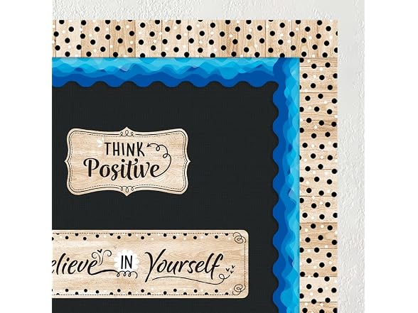 CTP Waves of Blue Wavy EZ Border for Classroom Border