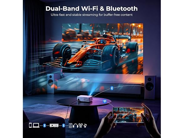 ELEPHAS Roku TV Smart Projector