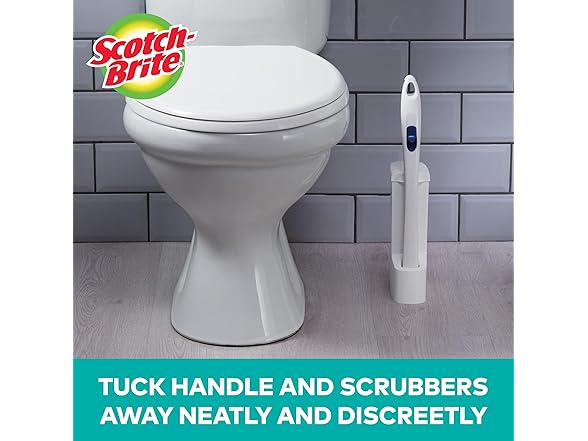 Scotch-Brite Toilet Scrubber Kit, 5 Refills