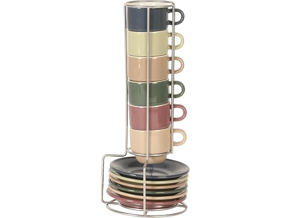 Gibson Home Brew Harmony 13 Piece Espresso Cup Set