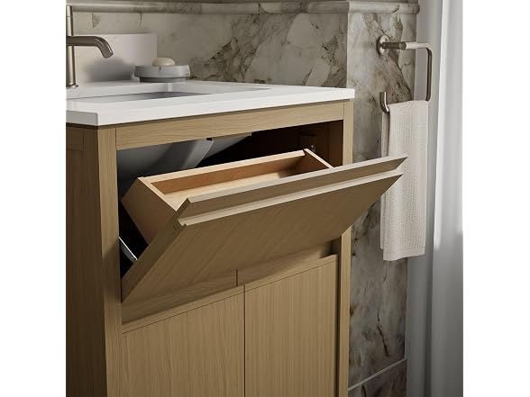 Kohler 24" Bathroom Vanity Cabinet with Sink Quartz Top, Oak