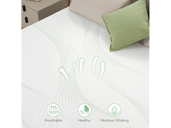 Novilla King Size 12" Gel Memory Foam Mattress