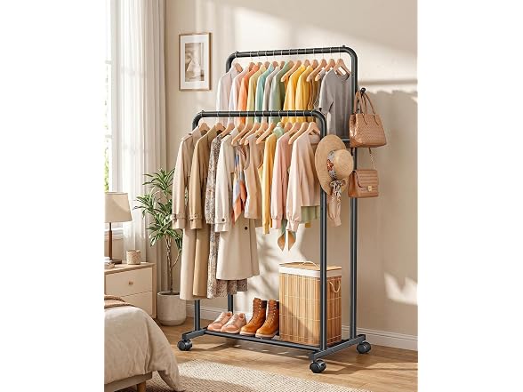 Delamu Clothes Rack Double Rods