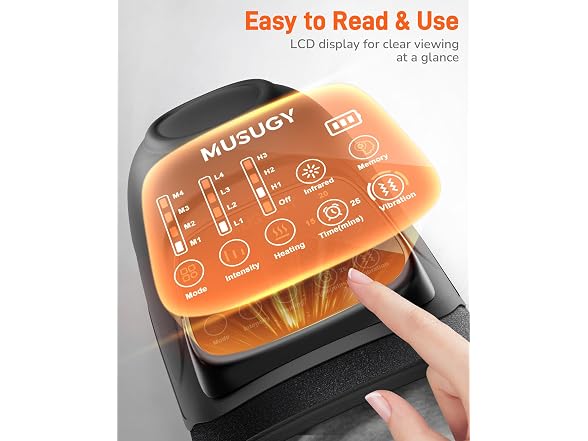 Musugy Knee Massager Heat Red Light
