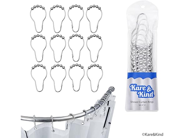 Kare & Kind Shower Curtain Rings