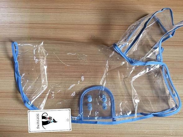 Topsung Waterproof Puppy Raincoat Blue Trans