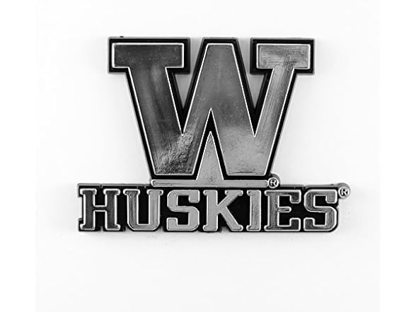WASHINGTON HUSKIES Molded Chrome Emblem