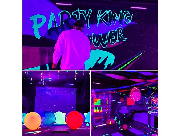 lamvip 38W UV Blacklight Bar 2-Pack