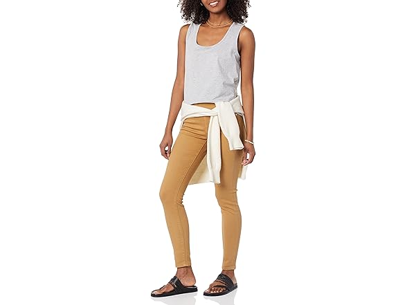 Amazon Essentials Women Mid-Rise Stretch Pull-On Jegging (4S)
