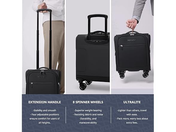 Verage Underseat Carry On Luggage with Wheels