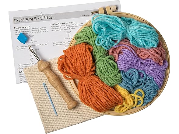 Mushrooms Punch Needle Kit for Beginners