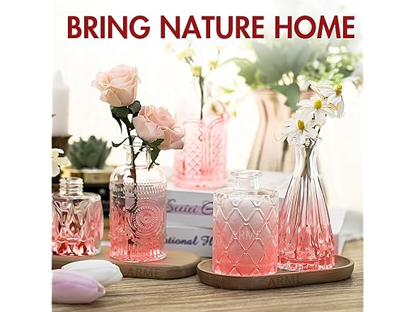 Arme Glass Bud Vase Set of 32 Pcs