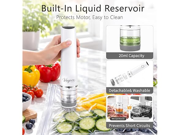 Vieyorn Compact Food Vacuum Sealer Kit