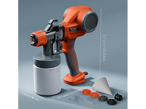 TILSWALL Alien500 HVLP Paint Sprayer Orange