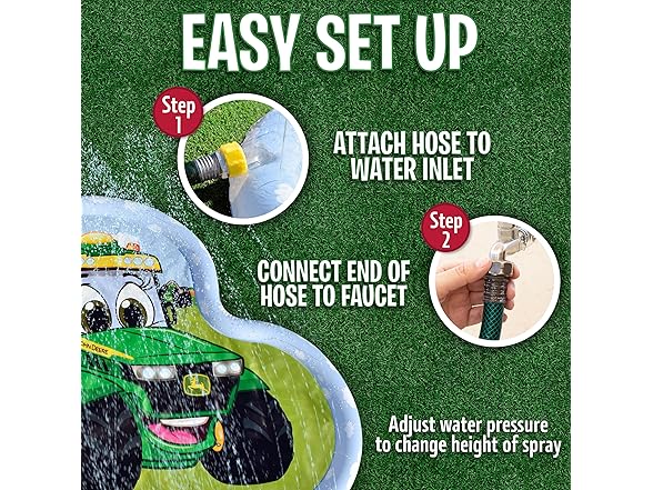John Deere 3 in 1 Splash Pad Play Sprinkler