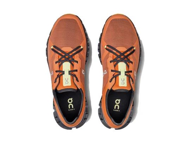 On Running Cloud X 3 AD Men's Shoes Orange/Shadow Size 7